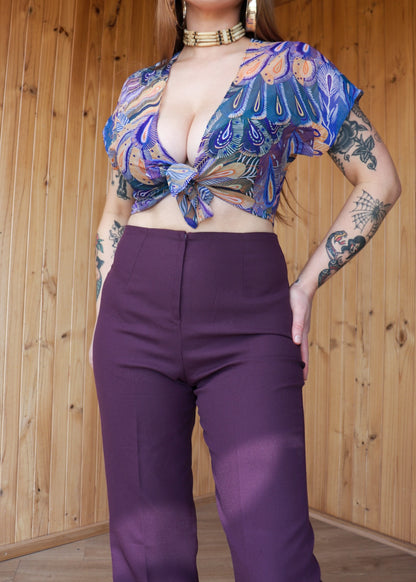 Sheer Tie Up Crop