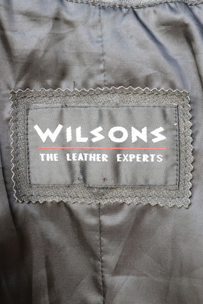 90s Leather Zip Up Jacket