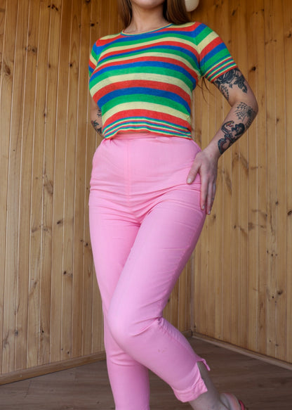 50s Bubblegum Capris