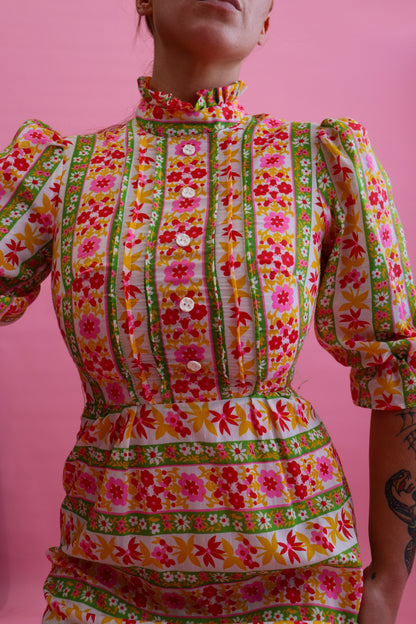 70s Floral Maxi