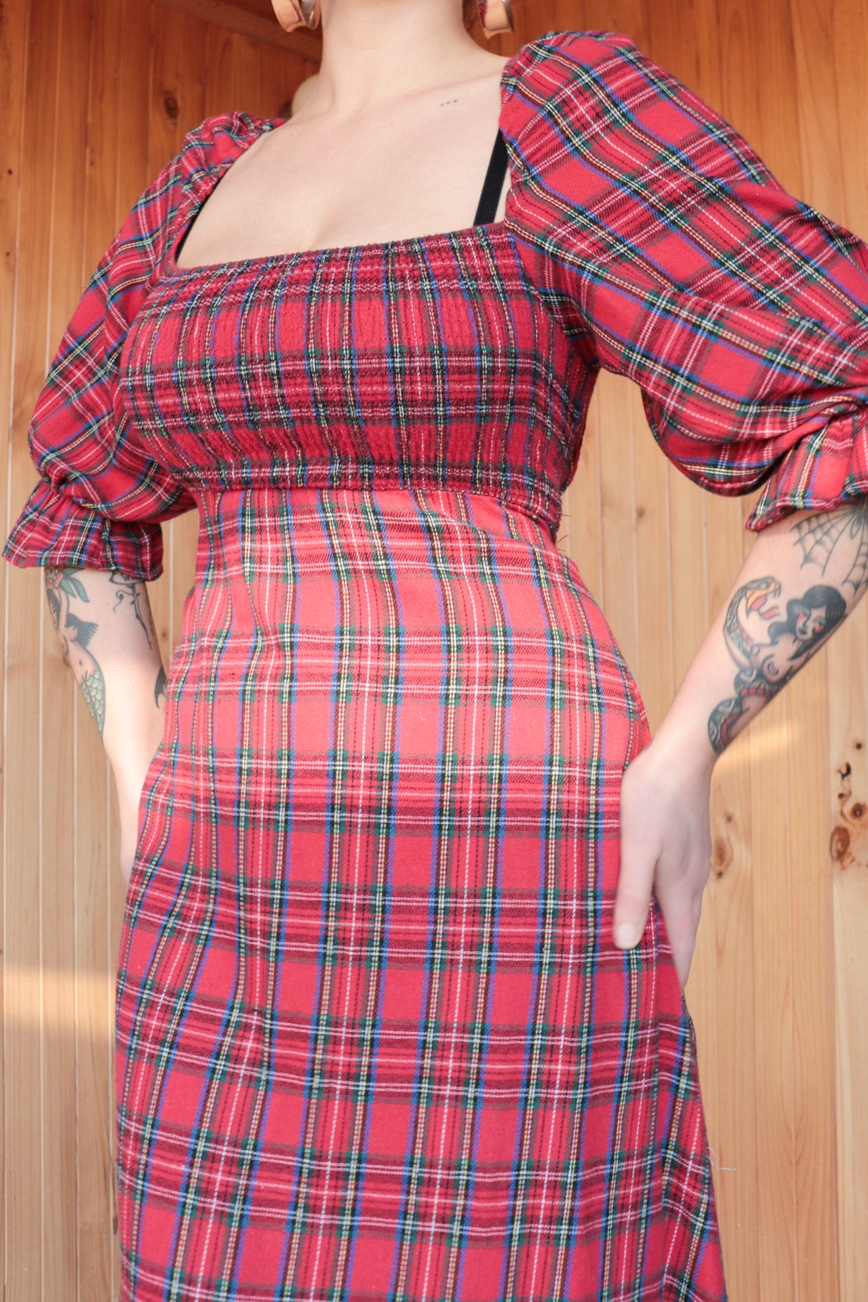 80s Tartan Midi