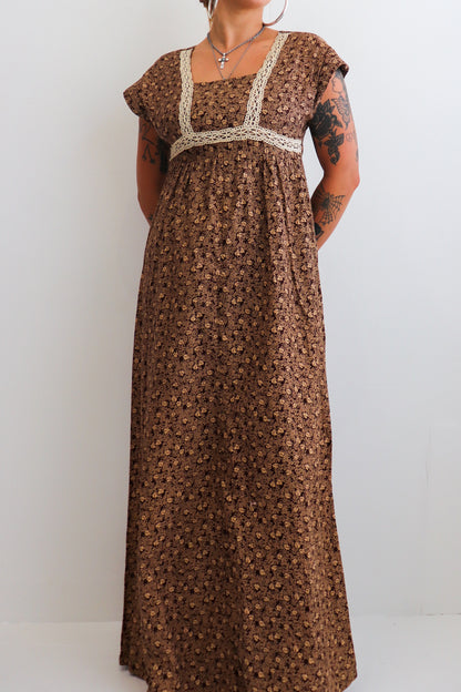 70s Brown & Cream Summer Prairie