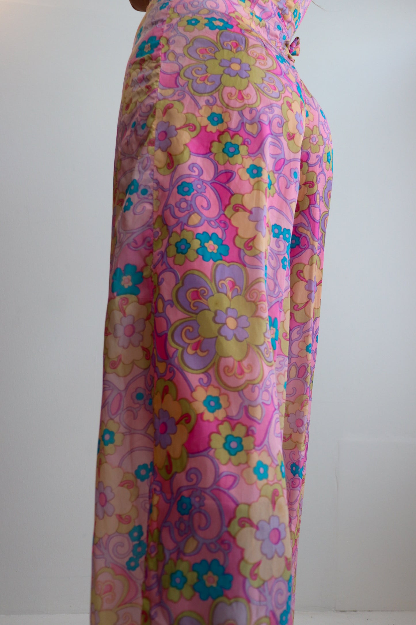 Pink Psychedelic Mega Flare Jumpsuit