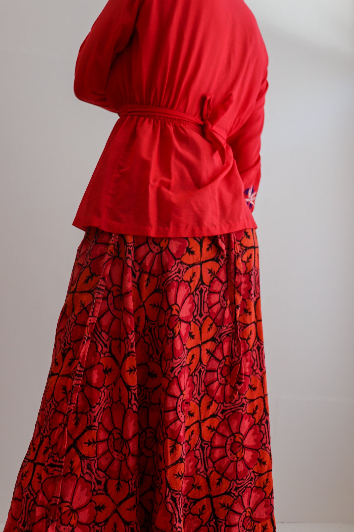 Sunset Tie Up Prairie Skirt