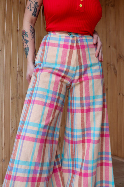 70s Tartan Mega Flares