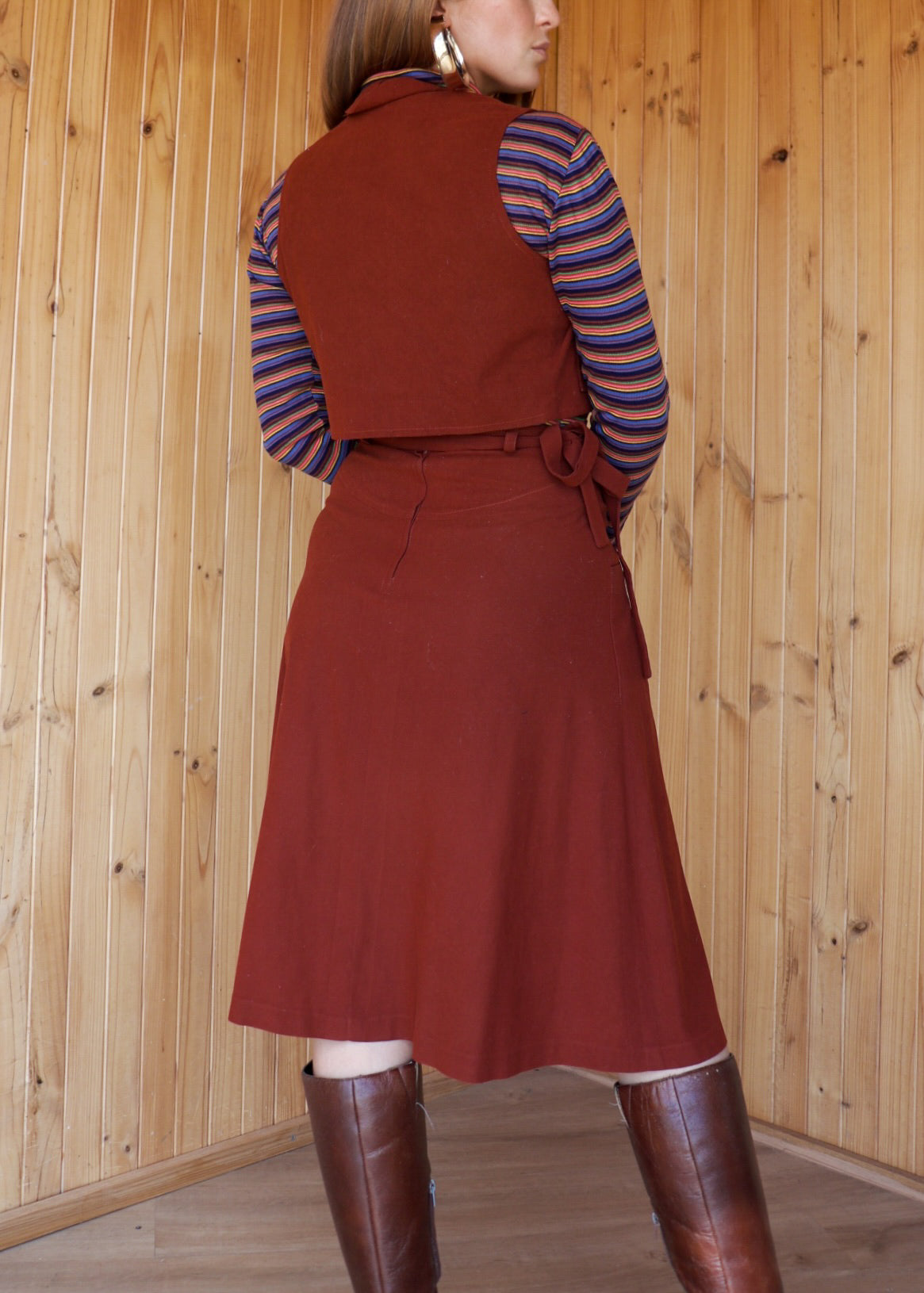 Maroon Western Two Piece