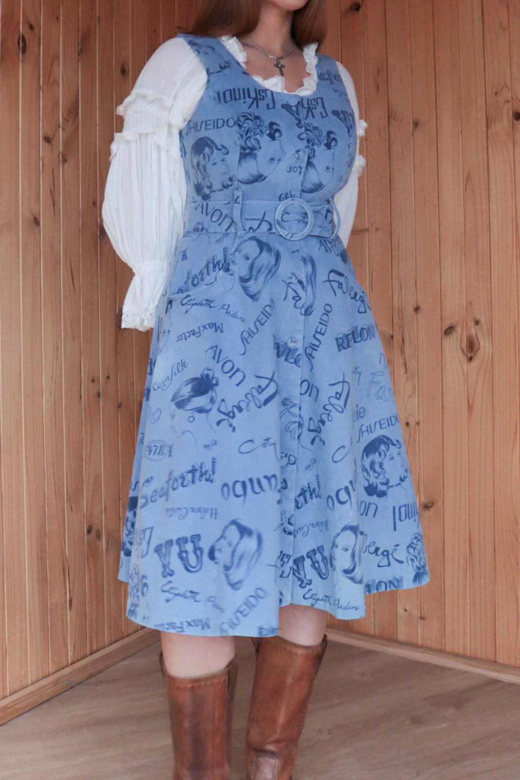 60s Cosmetic Denim Dress