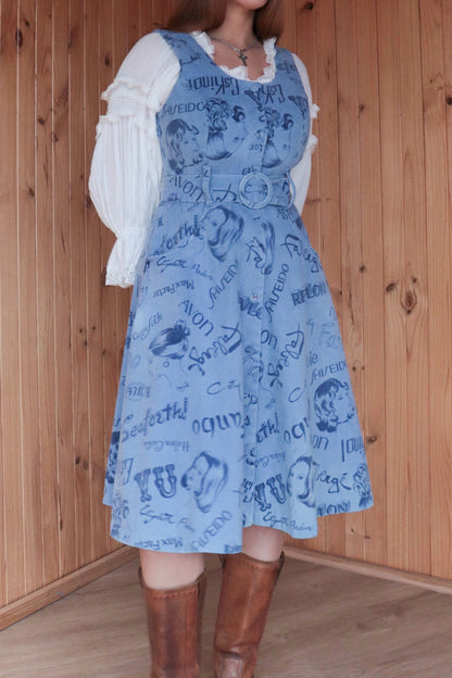 60s Cosmetic Denim Dress