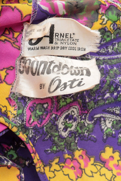 60s Psychedelic Two Piece Flared Set