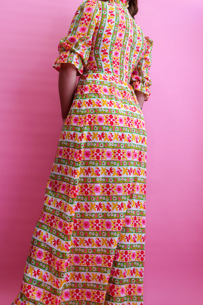 70s Floral Maxi