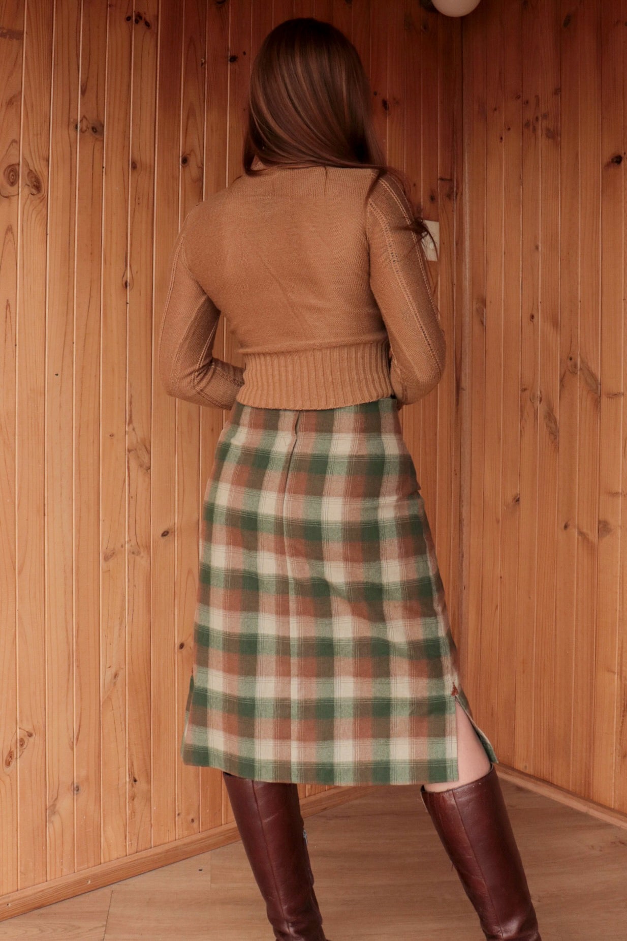 Tartan Two Piece Midi Set