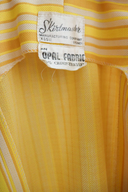 Yellow Toned Pinstriped Two Piece