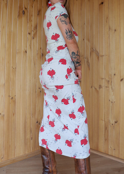 70s Salsa Graphic Maxi Dress