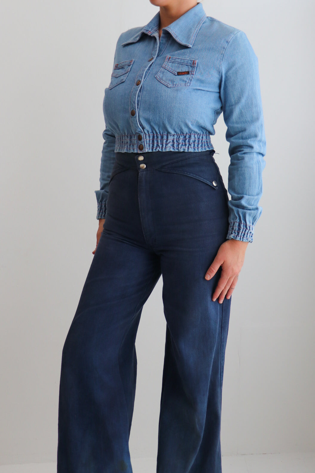 70s Colonials Crop Denim Jacket