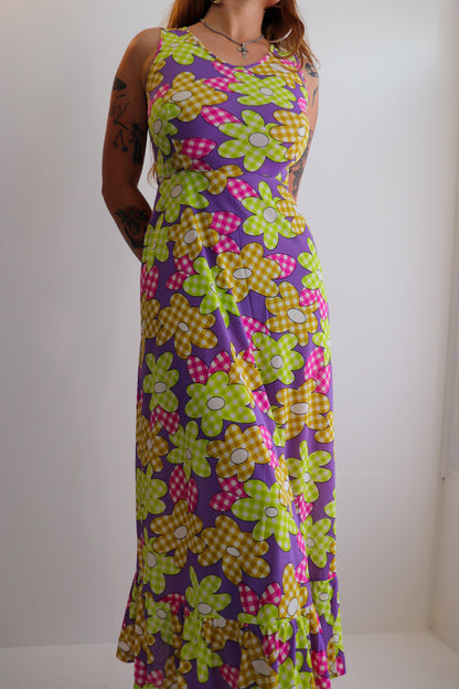 Floral Maxi Mermaid Tail Dress