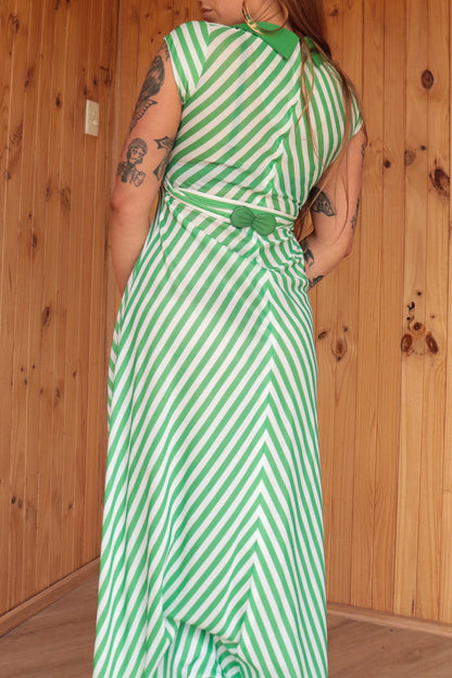 70s Stripe Maxi Dress