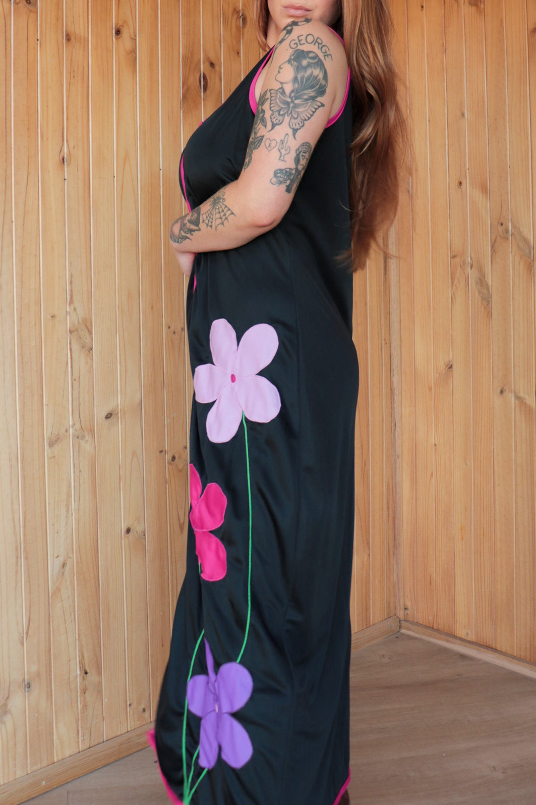 Floral Embroidered Maxi Dress