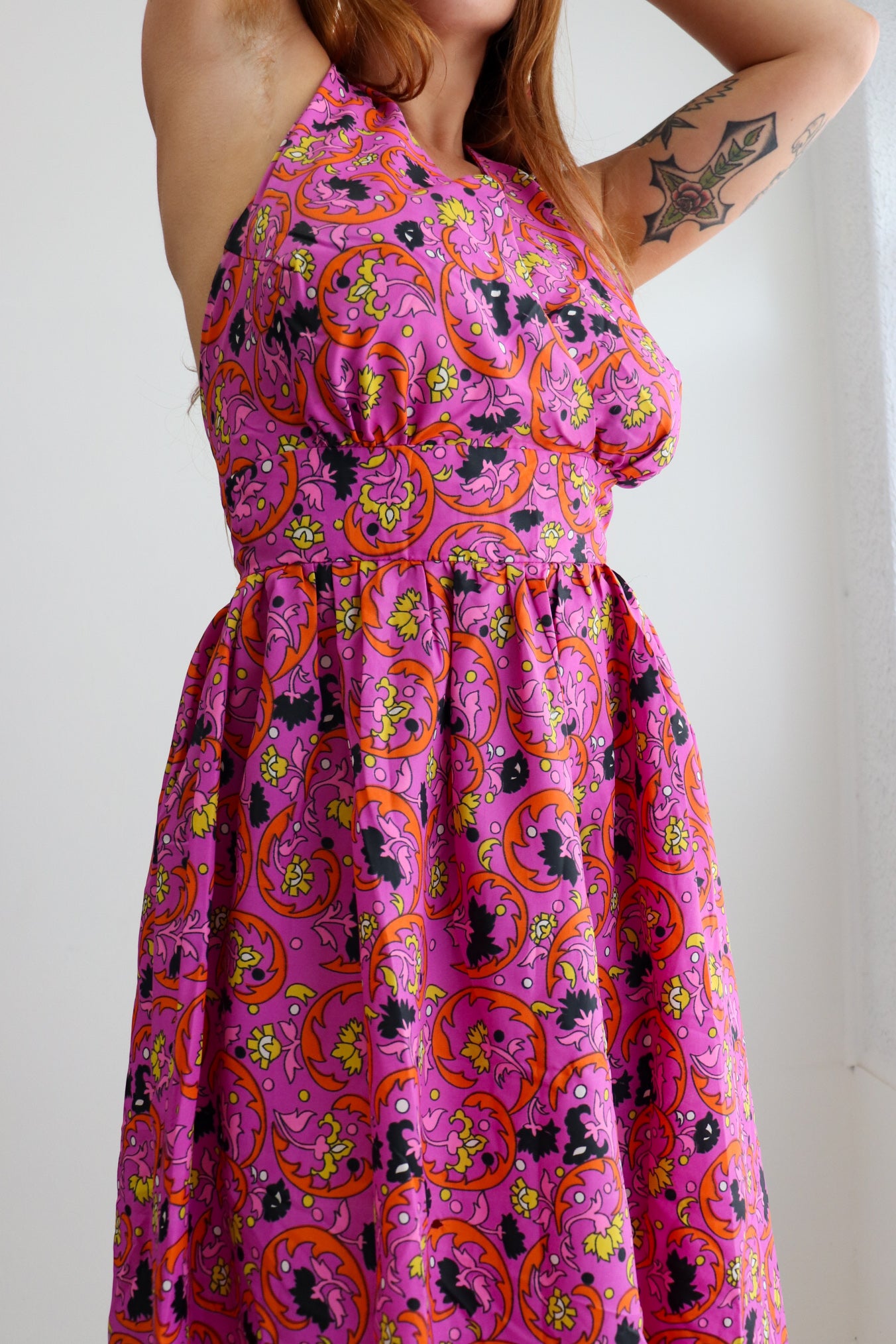 70s Handmade Halter Maxi