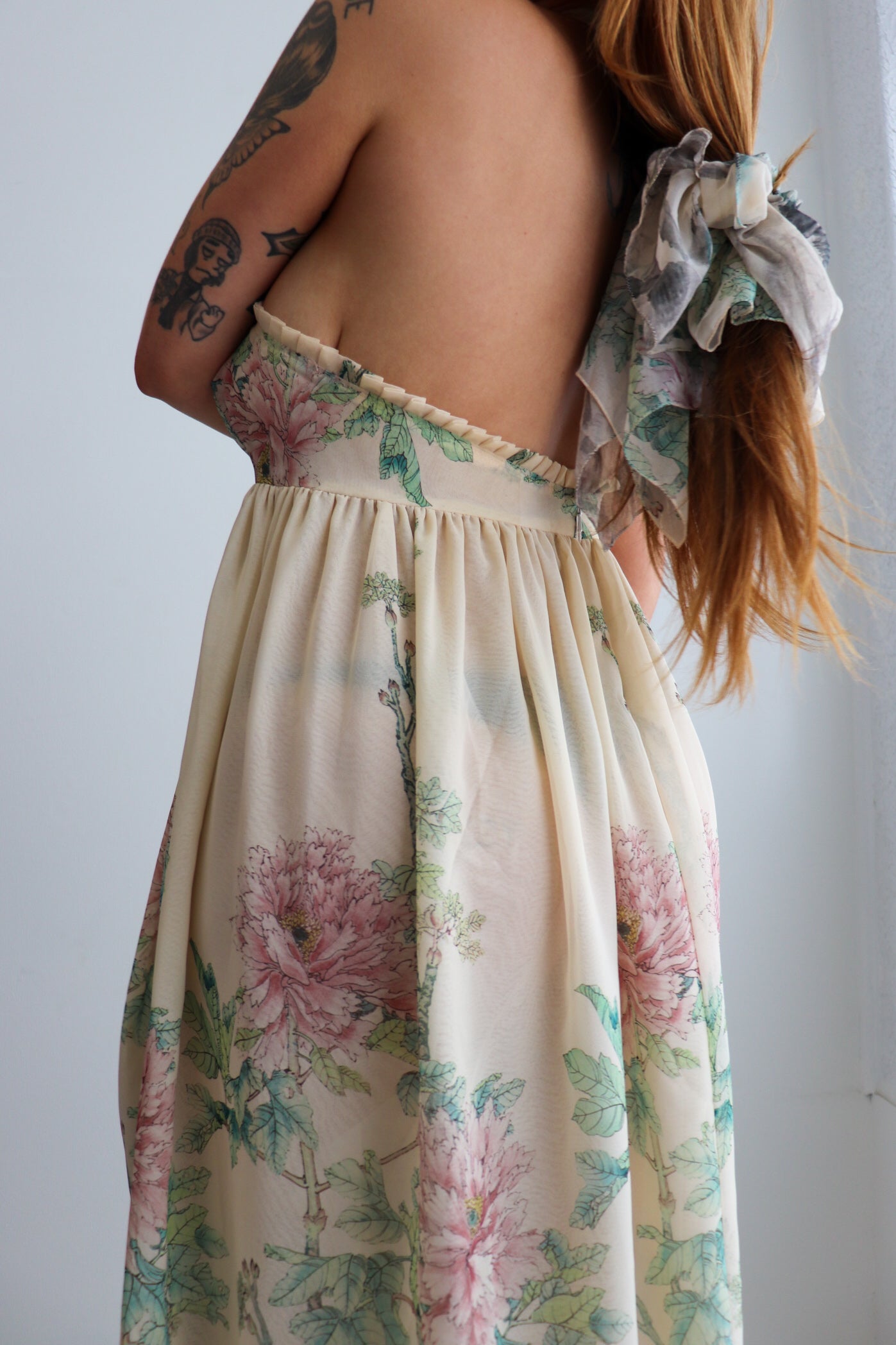 70s Layered Halter Maxi