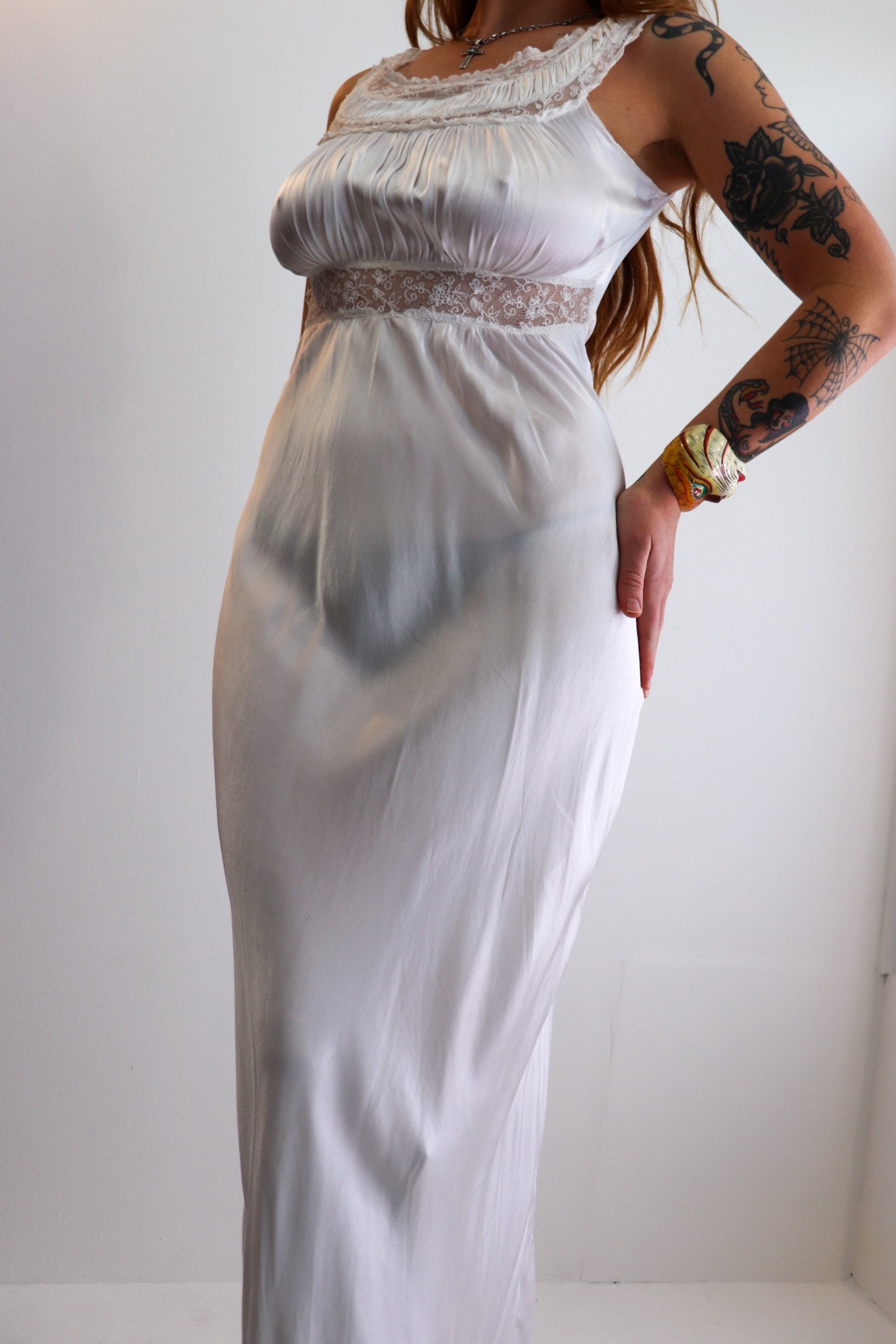 Angelic White Maxi Slip Dress