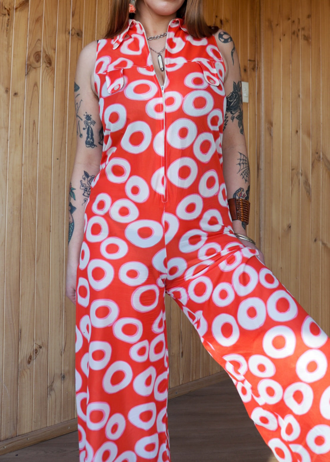 O Ring Mega Flare Jumpsuit