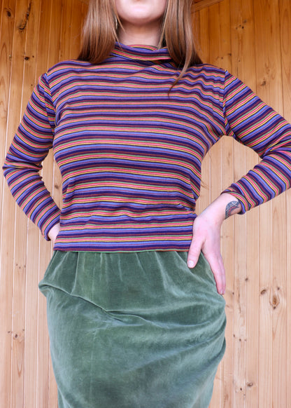 70s Rainbow Turtleneck