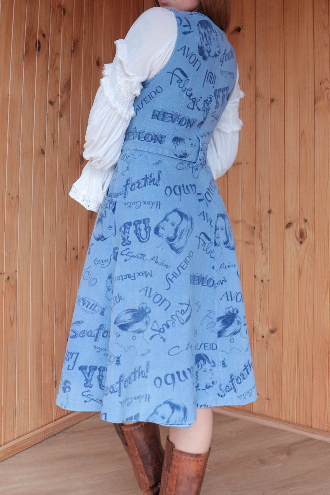 60s Cosmetic Denim Dress