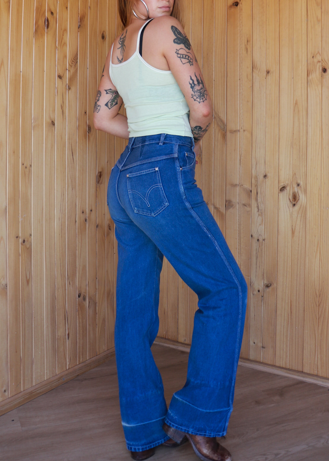 70s High Waisted Bootcut Jeans