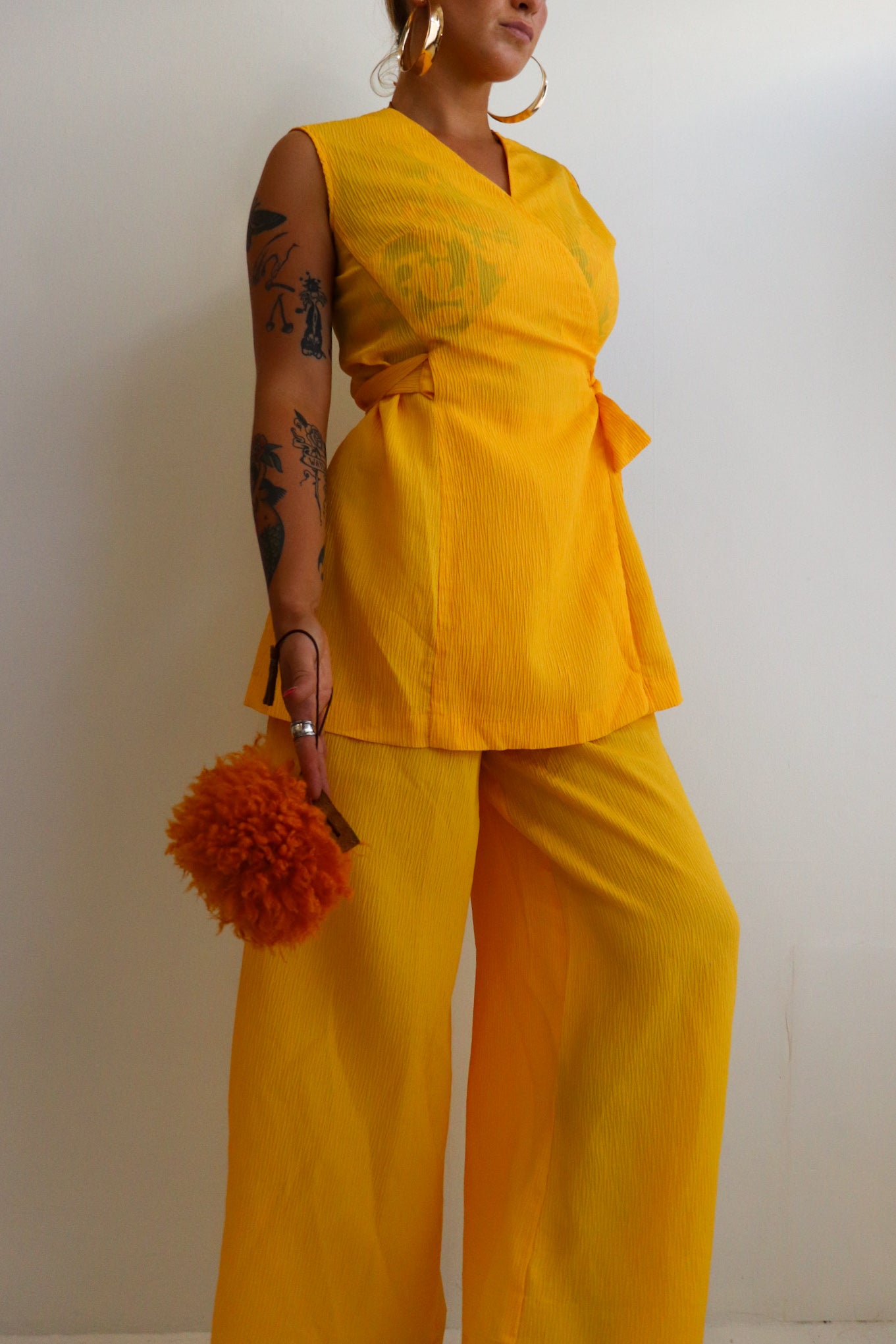 70s Sunflower Flared Set