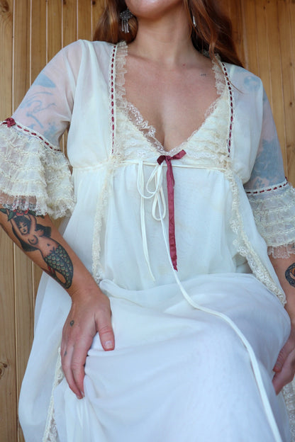 50s Sheer Lingerie Set