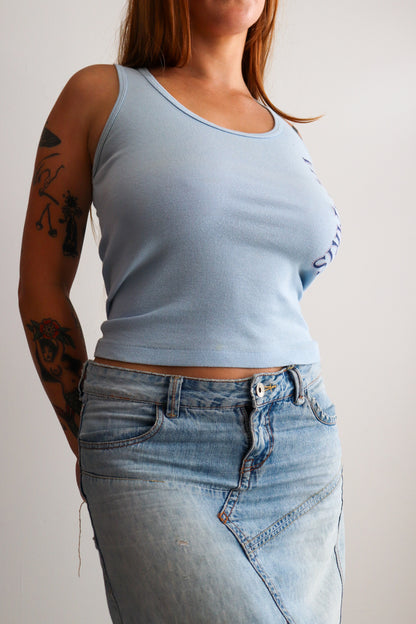 70s Paris Baby Blue Tank
