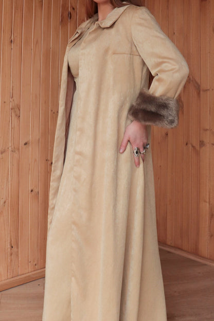 Faux Fur Coat & Dress Set