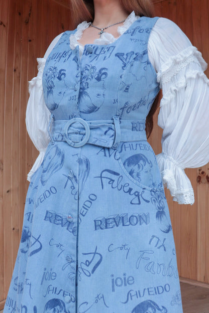 60s Cosmetic Denim Dress