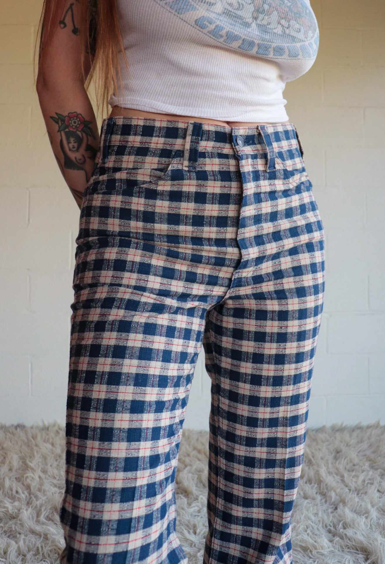 70s Tartan Levi Bootcut