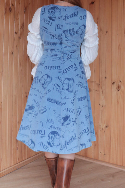 60s Cosmetic Denim Dress