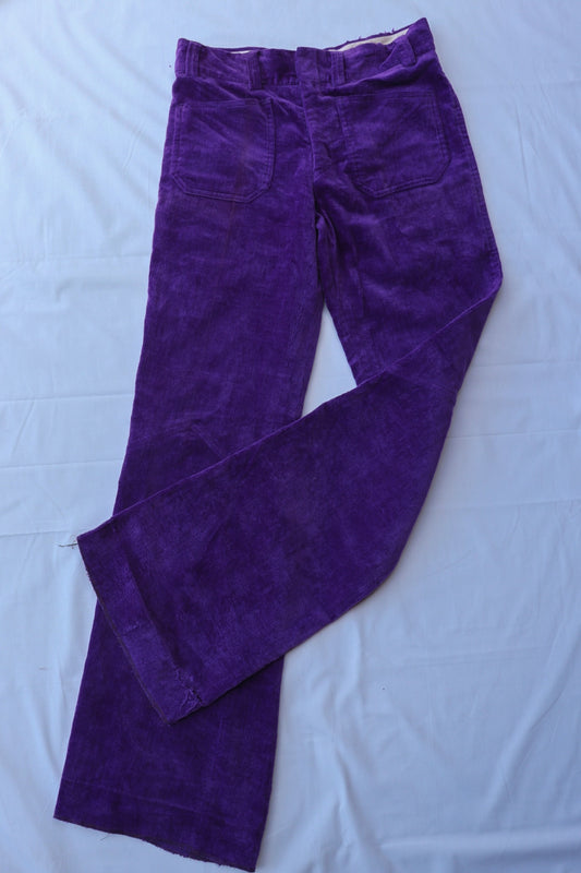 70s Purple Cord Flares