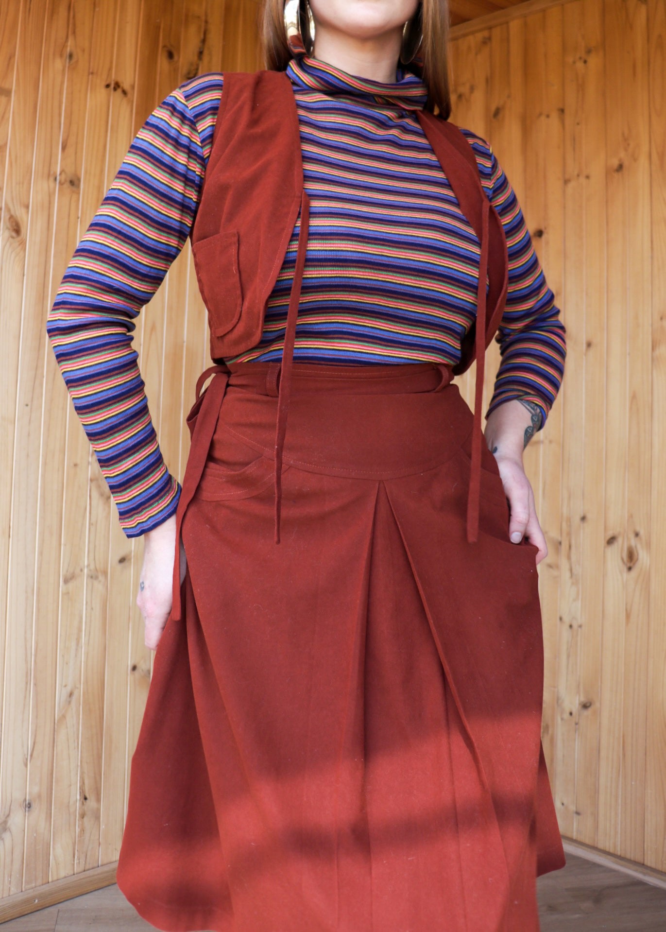 Maroon Western Two Piece