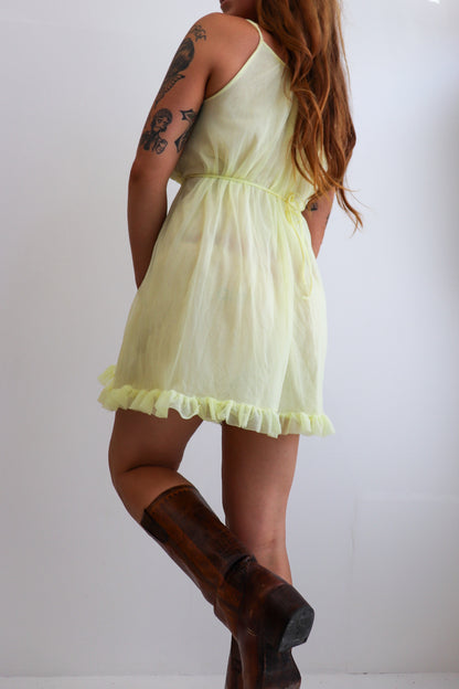 Sunflower Baby Doll Lingerie Set