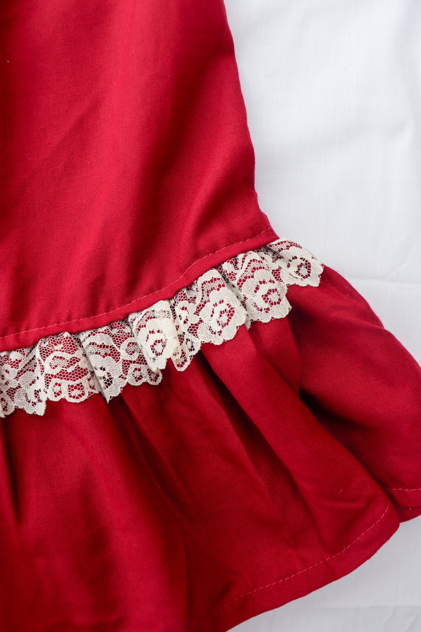 Maroon Midi Prairie Skirt
