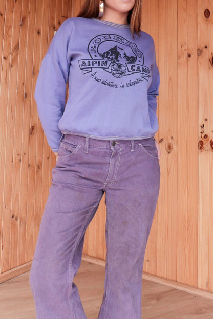 Purple Rockies Camp Sweatshirt