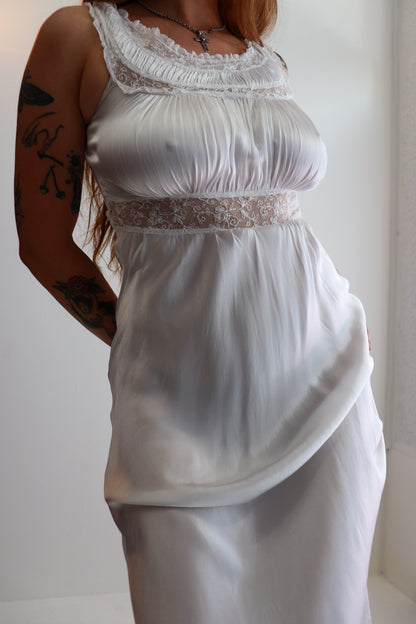Angelic White Maxi Slip Dress