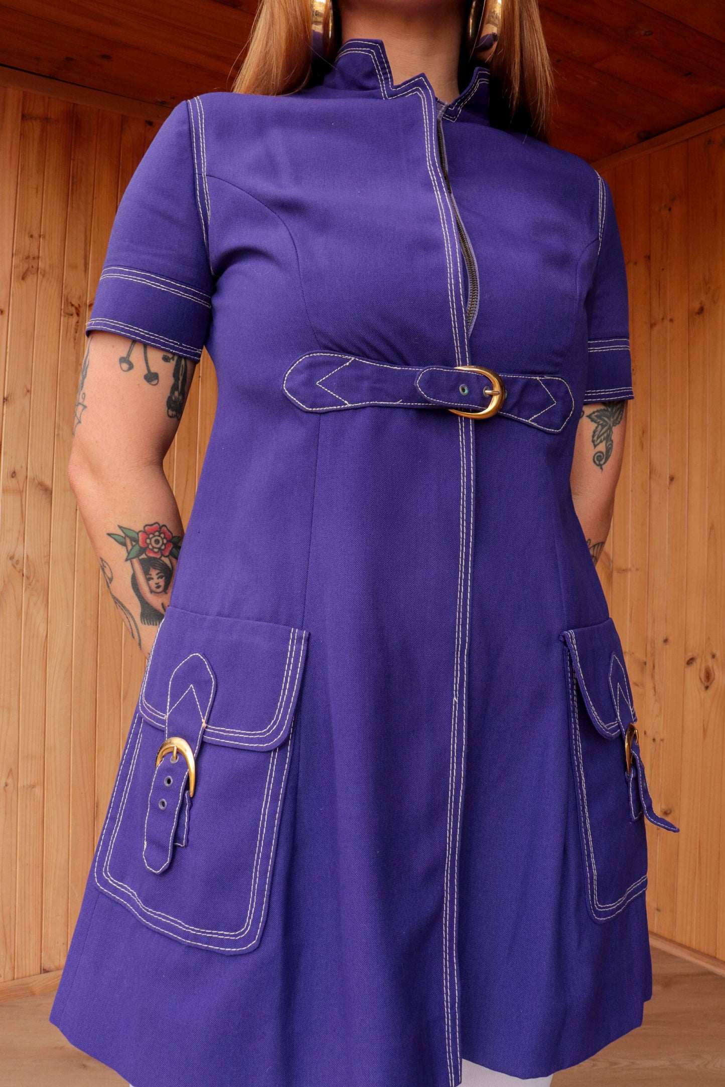 60s Purple Buckle Mini