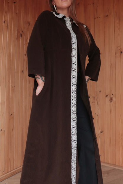 70s Velvet Prairie Overcoat