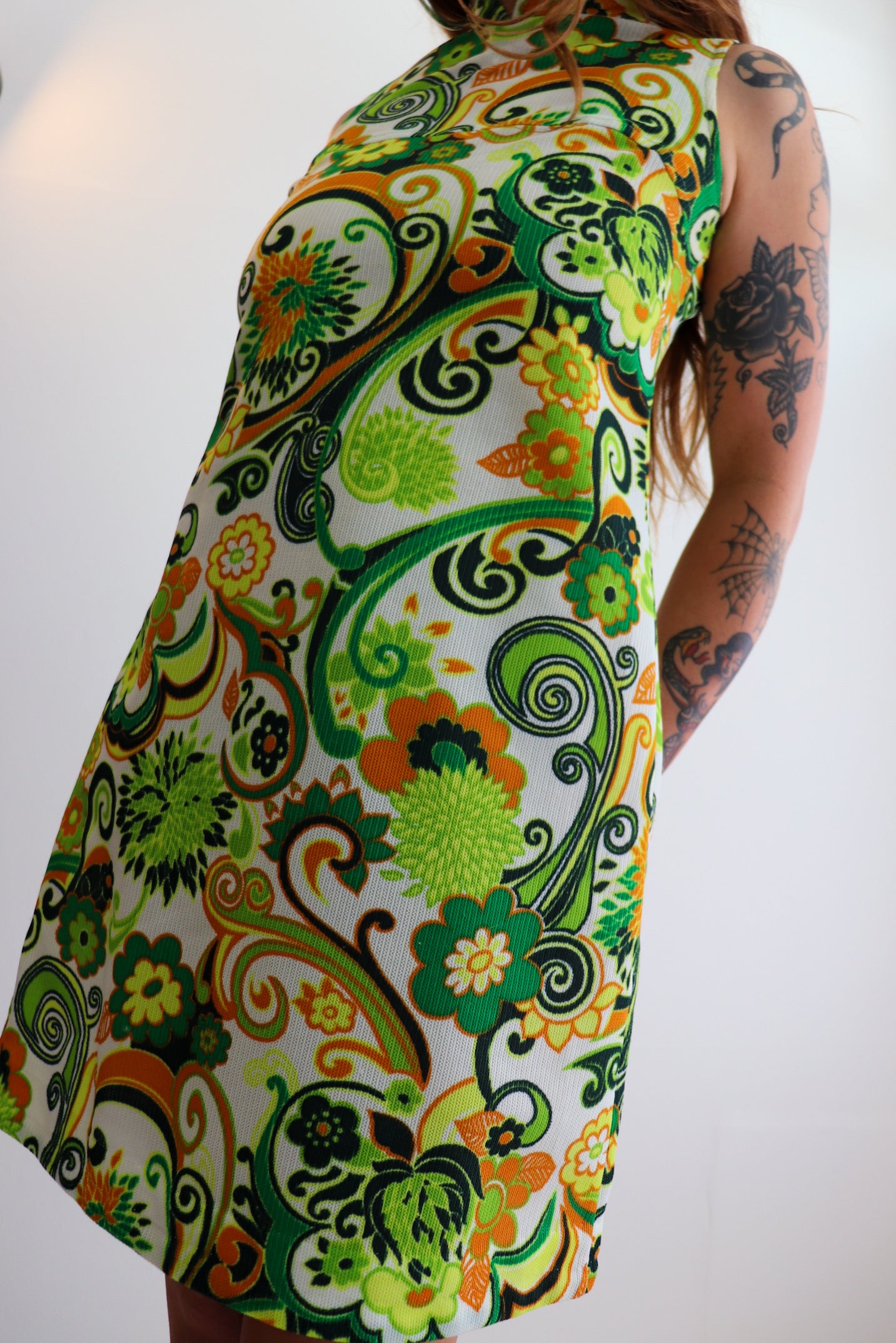 Paisley Midi Mod Dress