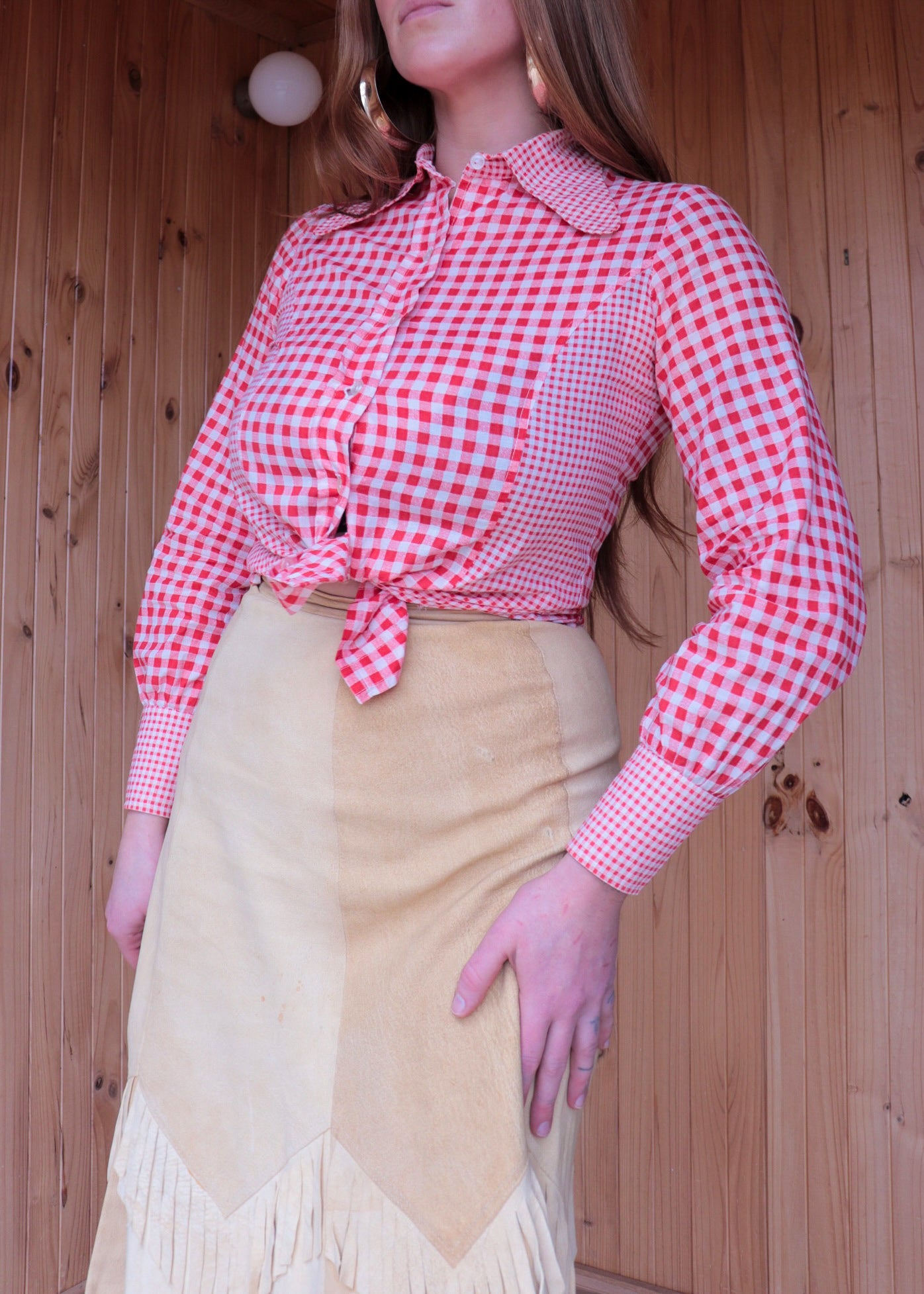 Red Tartan Button Up