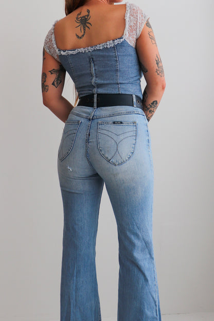 Denim & Lace Prairie Corset