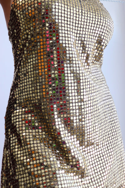 Gold Disco Mini Halter