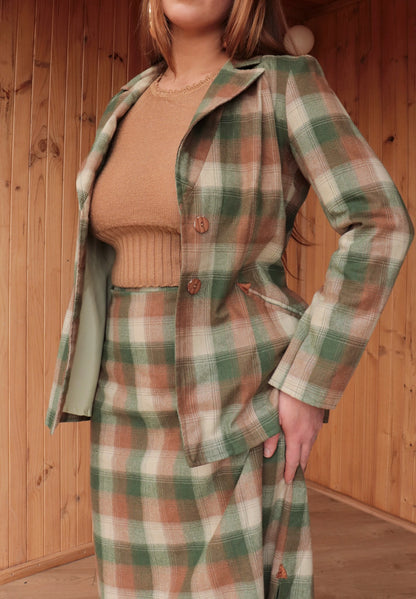 Tartan Two Piece Midi Set