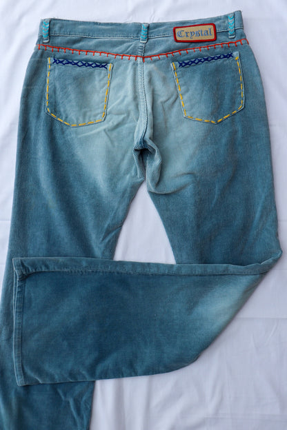 Cord Patchwork Flares