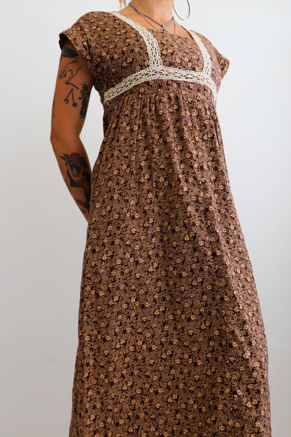 70s Brown & Cream Summer Prairie